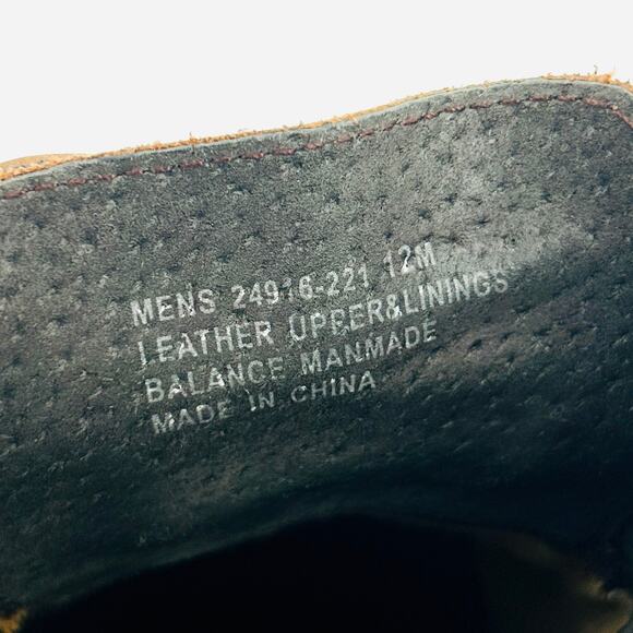 Stacy Adams Brown Tan Leather Wingtip Brogue Oxford Dress Shoes - Picture 8 of 8